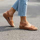 Ariya | Orthopedic Comfort Wedge Sandals - Brown - Tillybelle