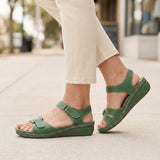 Ariya | Orthopedic Comfort Wedge Sandals - Green - Tillybelle