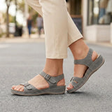 Ariya | Orthopedic Comfort Wedge Sandals - Grey - Tillybelle