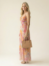 Lena Soft Wrap Maxi Dress Multicolor side