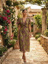 Maren Relaxed Floral Midi Dress lifestyle