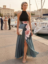 Cleo Halter Bodice Floral Maxi Dress lifestyle