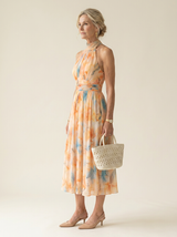 Solene Soft Halter Midi Dress side