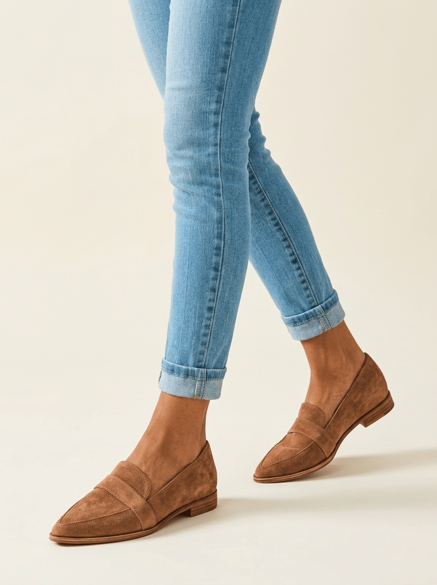 Helena | Soft Suede Loafer - Tillybelle