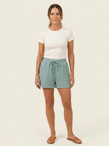 Maya Drawstring Shorts Light Green
