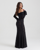 Genevieve | Off-Shoulder Lace Maxi Gown