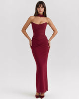 Liora | Mesh Corset Maxi Set