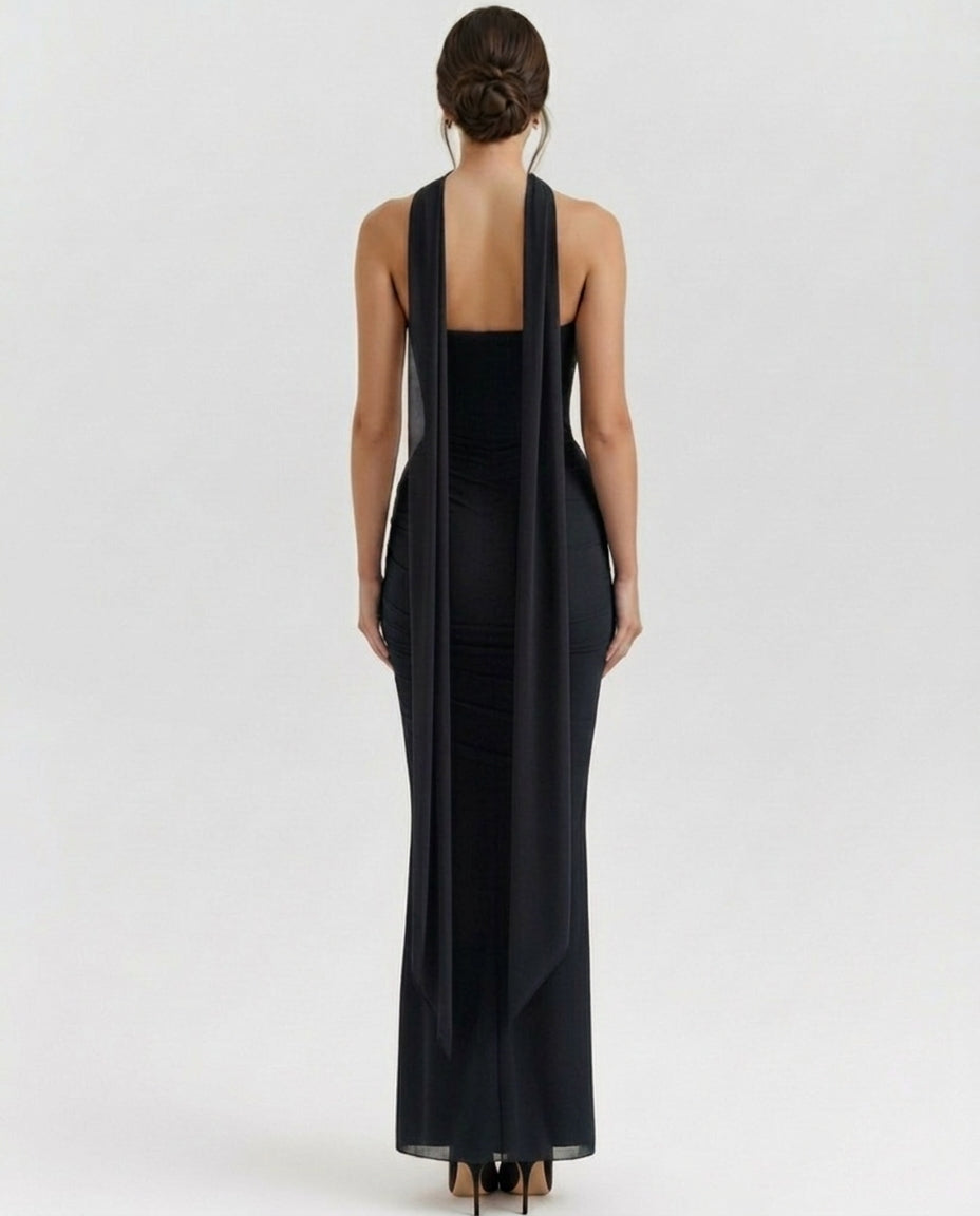 Liora | Mesh Corset Maxi Set