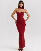 Liora | Mesh Corset Maxi Set
