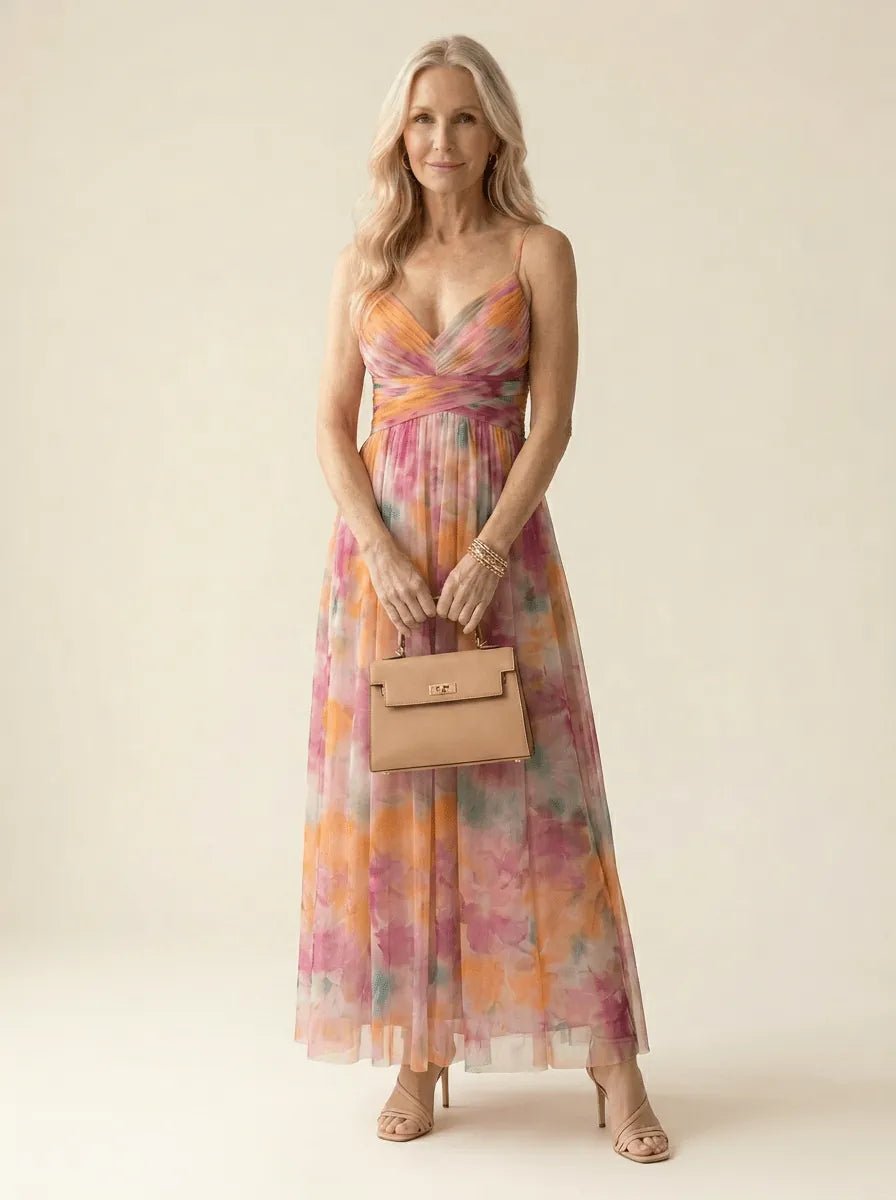 Lena | Soft Wrap Maxi Dress - Tillybelle