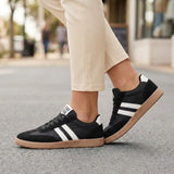 Maggie | Orthopedic Retro Court Sneakers - Black - Tillybelle