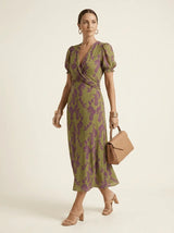 Maren | Relaxed Floral Midi Dress - Tillybelle