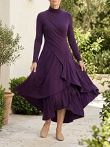 Marilyn | Elegant Maxi Dress - Purple - Tillybelle