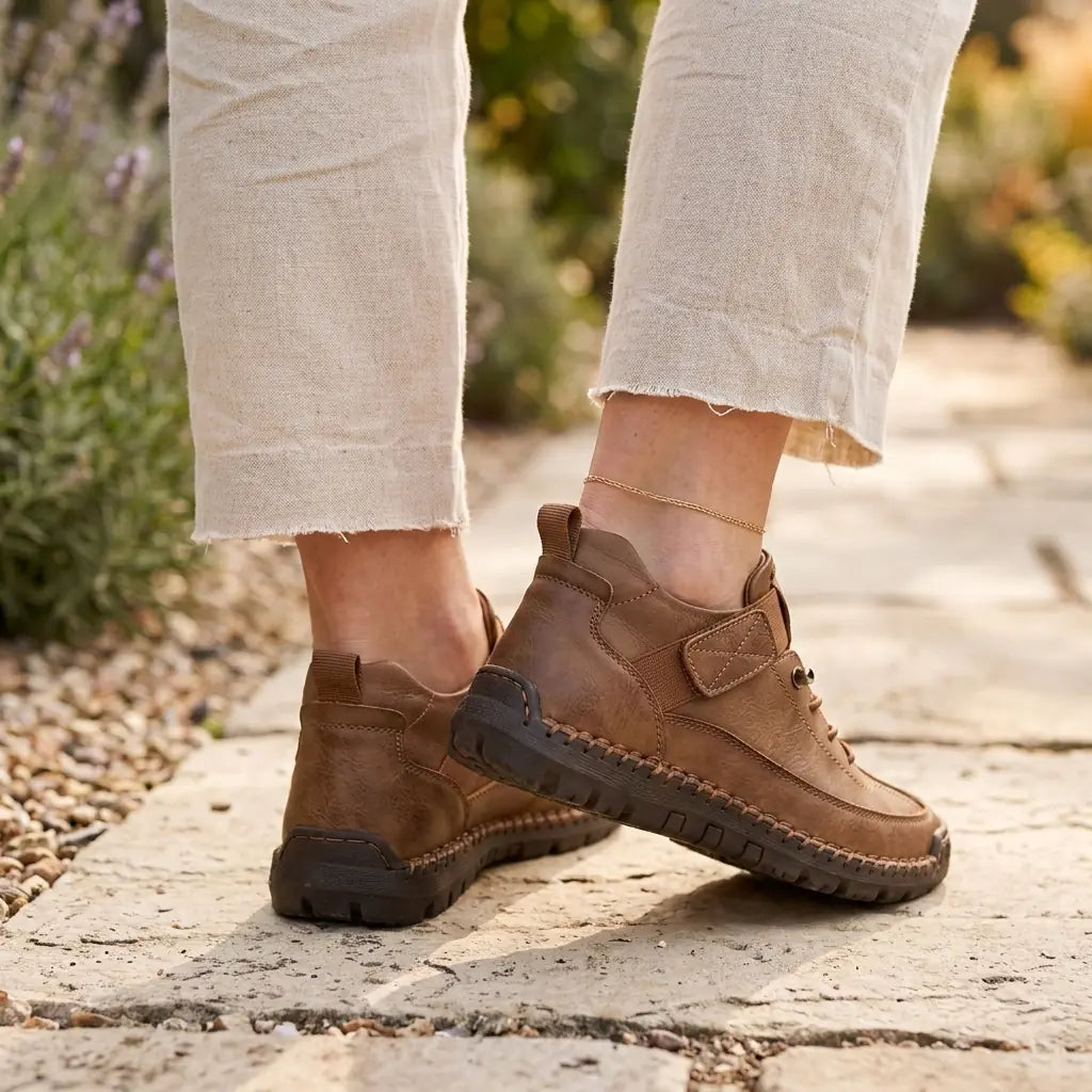 Mia | Orthopedic Comfort Sneakers - Brown - Tillybelle