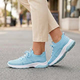 Montreal | Orthopedic Breathable Trainers - Sky Blue - Tillybelle