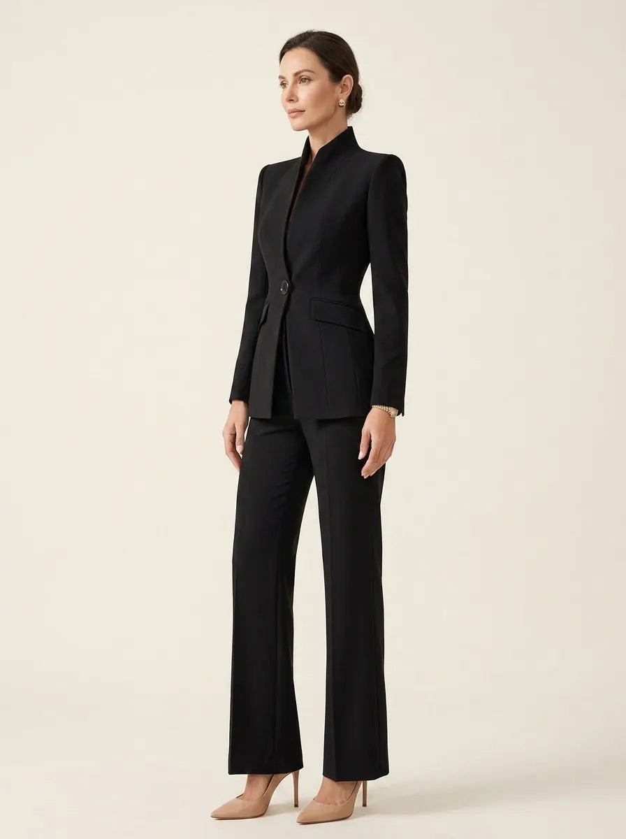 Sharie | Elegant Blazer & Trouser Suit Set - Tillybelle