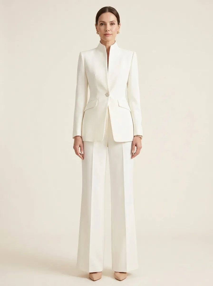 Sharie | Elegant Blazer & Trouser Suit Set - Tillybelle